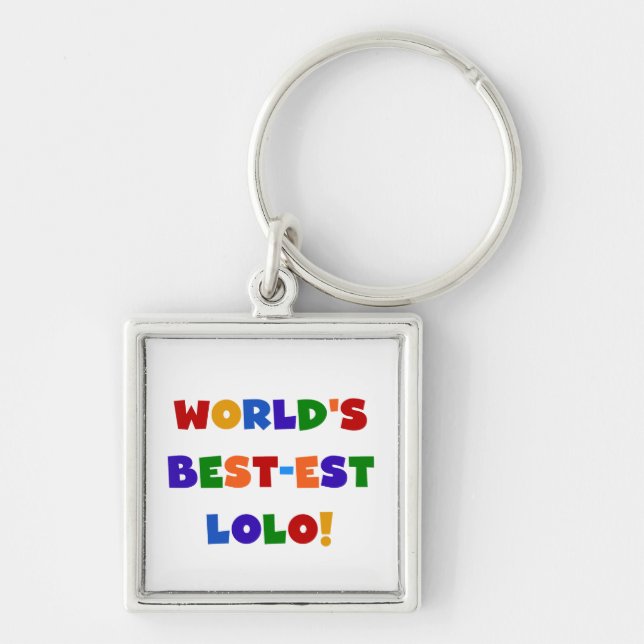 Bright Colours Best-est Lolo T-shirts and Gifts Key Ring (Front)