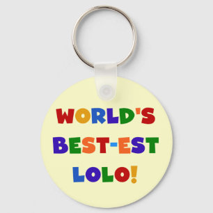 Bright Colours Best-est Lolo T-shirts and Gifts Key Ring