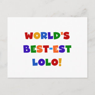 Bright Colours Best-est Lolo T-shirts and Gifts Postcard