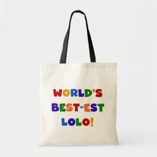 Bright Colours Best-est Lolo T-shirts and Gifts Tote Bag