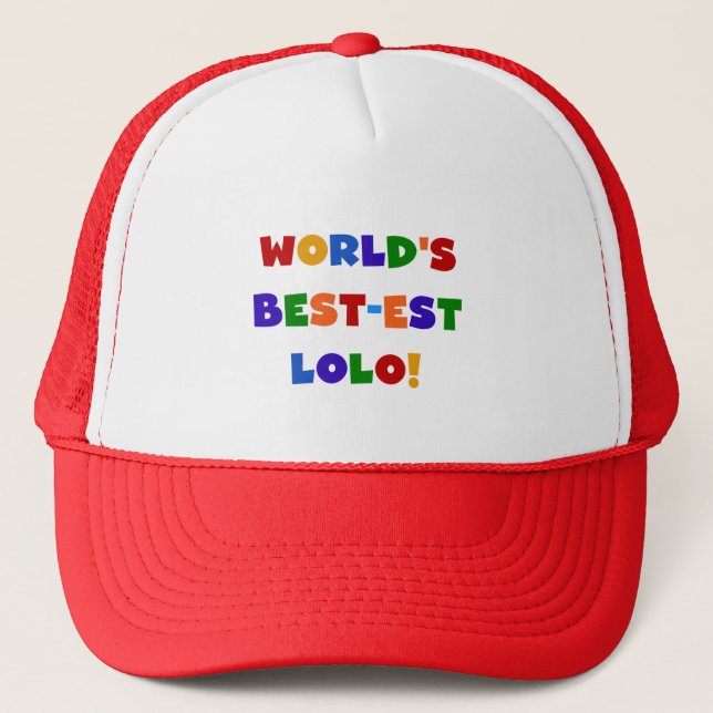 Bright Colours Best-est Lolo T-shirts and Gifts Trucker Hat (Front)