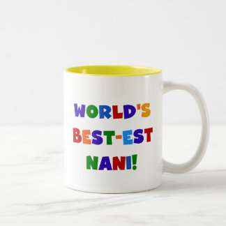 Bright Colours Best-est Nani T-shirts and Gifts Two-Tone Coffee Mug