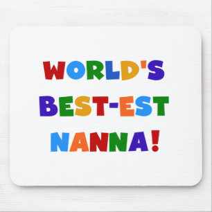 Bright Colours Best-est Nanna Tshirts Mouse Mat
