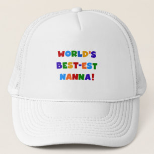 Bright Colours Best-est Nanna Tshirts Trucker Hat
