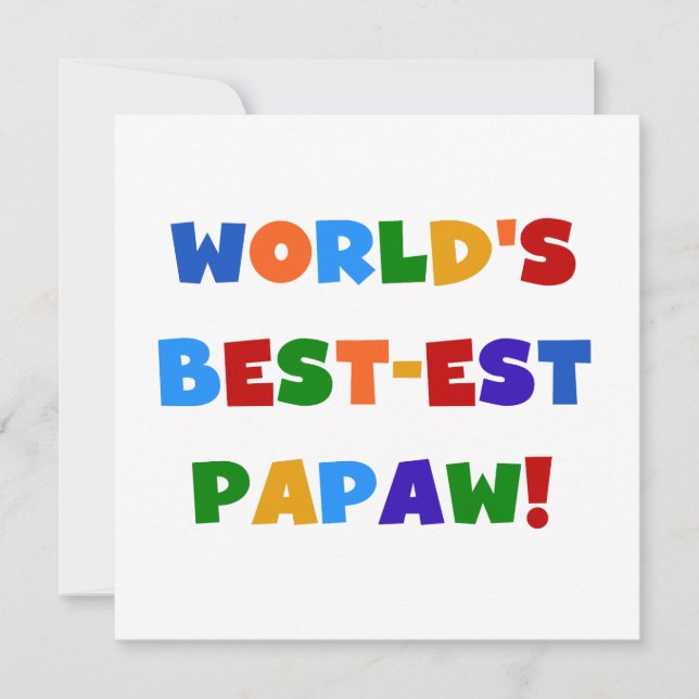 Bright Colours Best-est Papaw Tshirts and Gifts (Front)