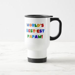 Bright Colours Best-est Papaw Tshirts and Gifts Travel Mug
