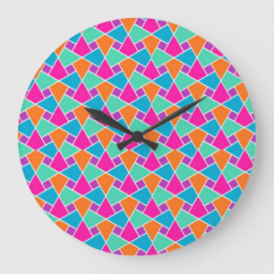 Bright Colours Islamic Pattern Wall Clock
