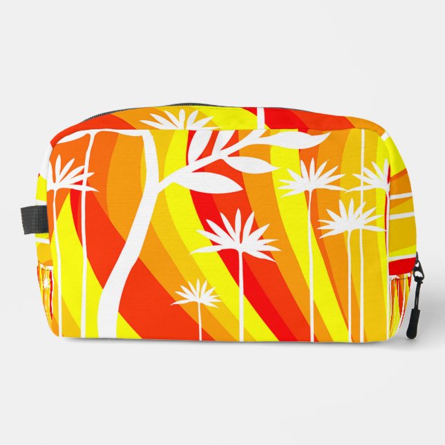 Bright Colours Plant Print Dopp Kit (Front)