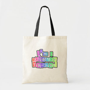 Bright Colours Science Teacher Tote Bag