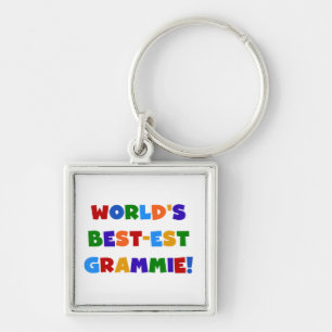Bright Colours World's Best-est Grammie Gifts Key Ring