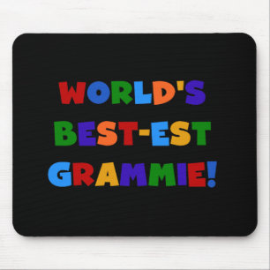 Bright Colours World's Best-est Grammie Gifts Mouse Mat