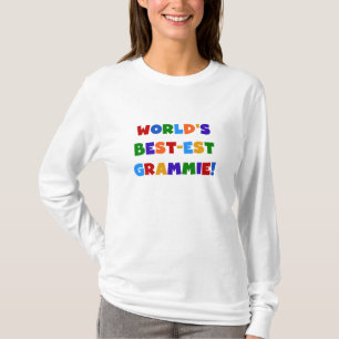 Bright Colours World's Best-est Grammie Gifts T-Shirt