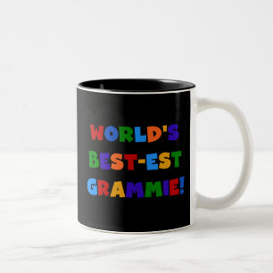 Bright Colours World's Best-est Grammie Gifts Two-Tone Coffee Mug