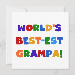 Bright Colours World's Best-est Grampa Gifts