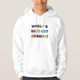 Bright Colours World's Best-est Grampa Gifts Hoodie