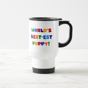 Bright Colours World's Best-est Poppy Gifts Travel Mug