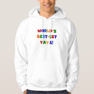 Bright Colours World's Best-est Yaya Gifts Hoodie