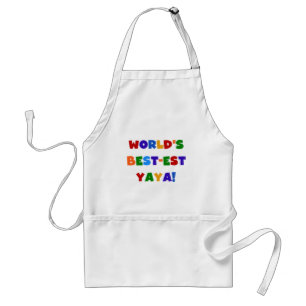 Bright Colours World's Best-est Yaya Gifts Standard Apron