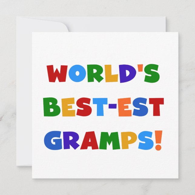 Bright Colours World's Best Gramps Gifts (Front)