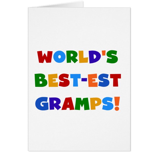 Bright Colours World's Best Gramps Gifts (Front)