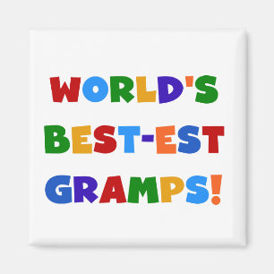 Bright Colours World's Best Gramps Gifts Magnet
