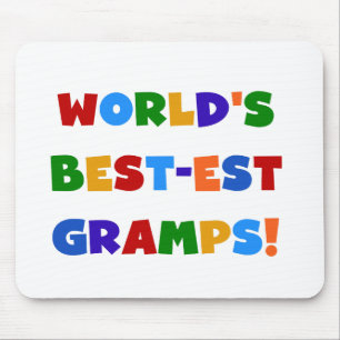 Bright Colours World's Best Gramps Gifts Mouse Mat