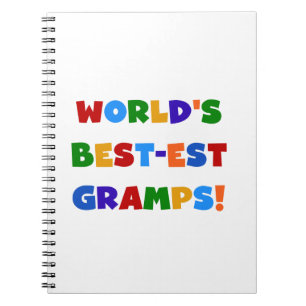 Bright Colours World's Best Gramps Gifts Notebook