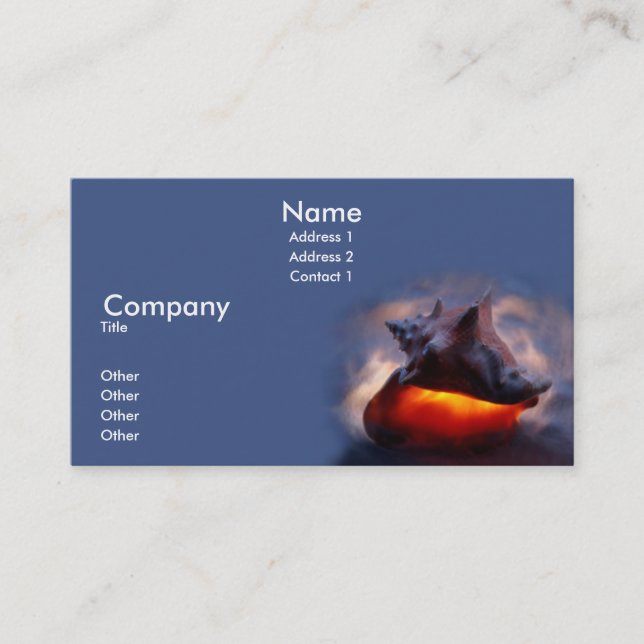 Bright Conch Business Card (Front)