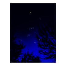 Bright Constellation of Orion with Betelgeuse Star