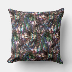 Bright copper coloured rustic texture, roughness   cushion