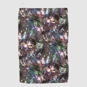 Bright copper coloured rustic texture, roughness golf towel