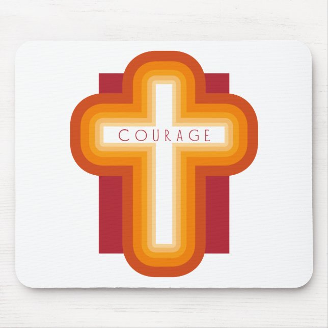 Bright Courage Cross Mouse Mat (Front)