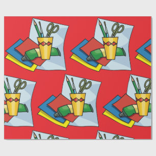 Bright Craft Supplies Colorful Art Tools Wrapping Paper
