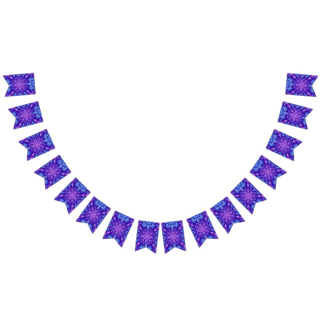 Bright crystal snowflakes ornament bunting  (All)