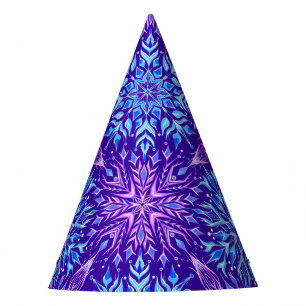 Bright crystal snowflakes ornament    party hat