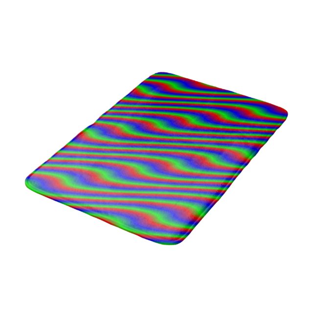 Bright Curves Bath Mat (Angled)