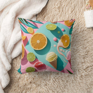 Bright Days, Bold Colours – Vibrant Summer Throw Cushion