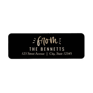 Bright Days EDITABLE COLOR Holiday Address Label