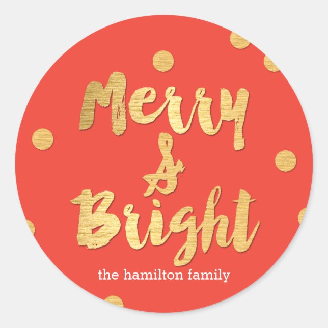 Bright Days Editable Colour Holiday Sticker (Front)