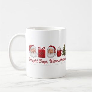 Bright Days, Warm Hearts" Christmas mug Design