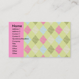 Bright Diamond Pattern Business Card