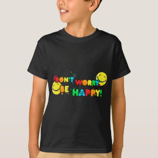bright don't worry be happy face design T-Shirt