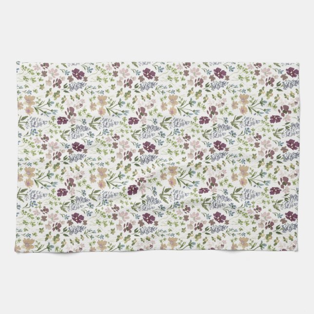 Bright doodles  tea towel (Horizontal)