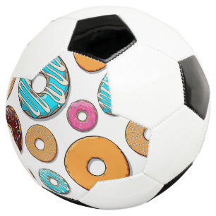 Bright Doughnut Whimsical Pattern Football
