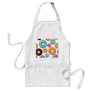 Bright Doughnut Whimsical Pattern Standard Apron