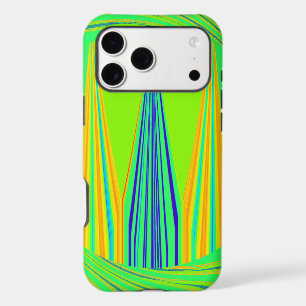 Bright Edgy Geometrical Neon  Pattern Art Design