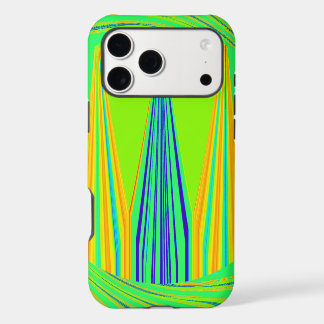 Bright Edgy Geometrical Neon  Pattern Art Design
