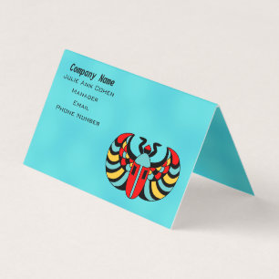 Bright Egyptian Scarab Beetle Colourful Markings Business Card