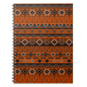 Bright ethnic striped pattern. notebook