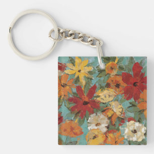 Bright Expressive Garden Key Ring